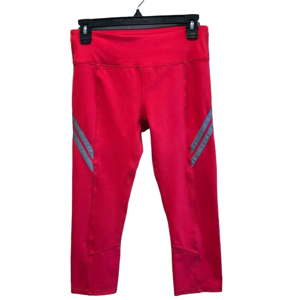 Fabletics Aria Red Reflective Capri Leggings Back… - image 1